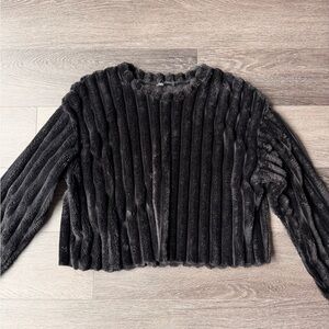 Zara Black Fuzzy Sweater